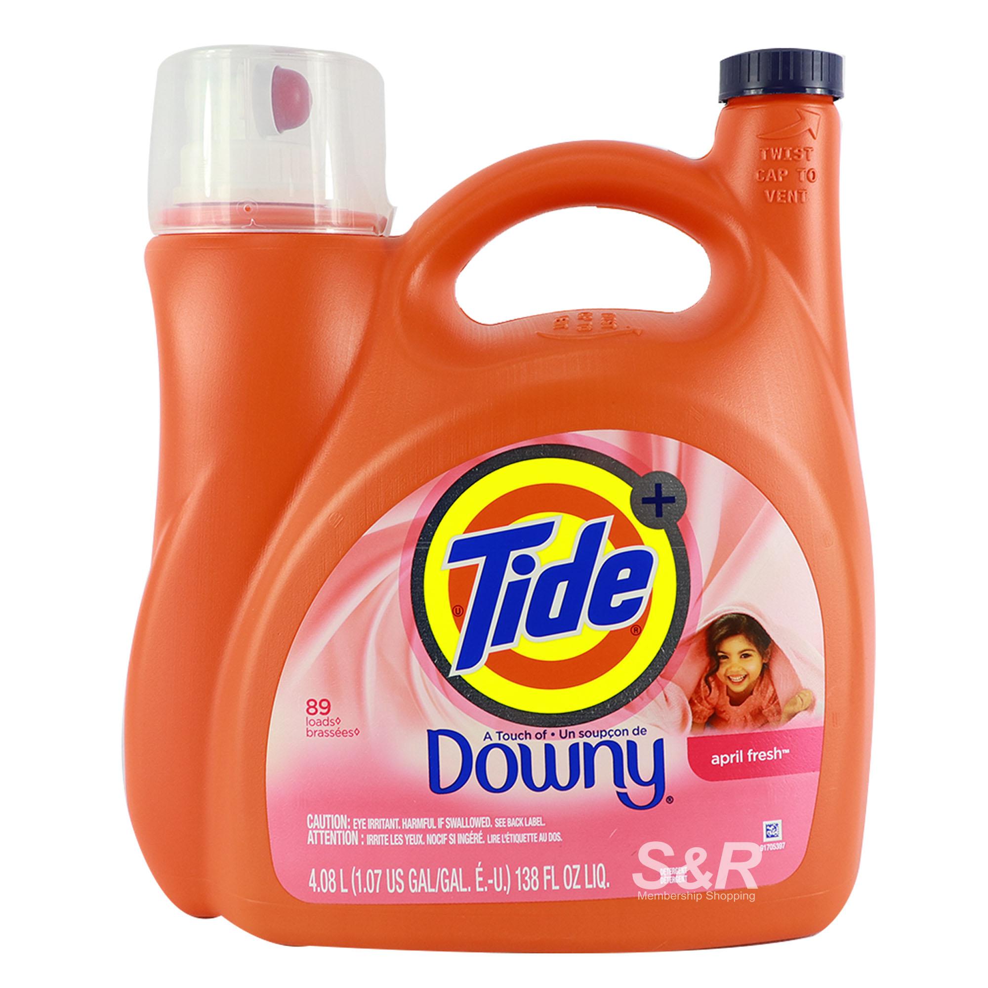 Tide Touch of Downy April Fresh Detergent 4.08L Tide Touch of Downy April Fresh Detergent 4.08L